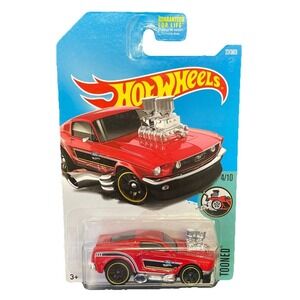 Hot Wheels Tooned '68 Mustang Red 4/10